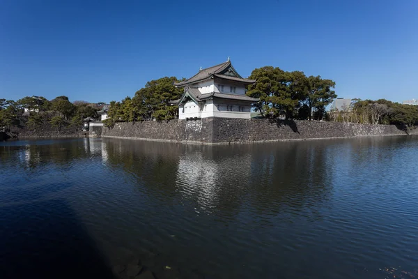 日本白天被树木环绕的古京都寺观 — 图库照片