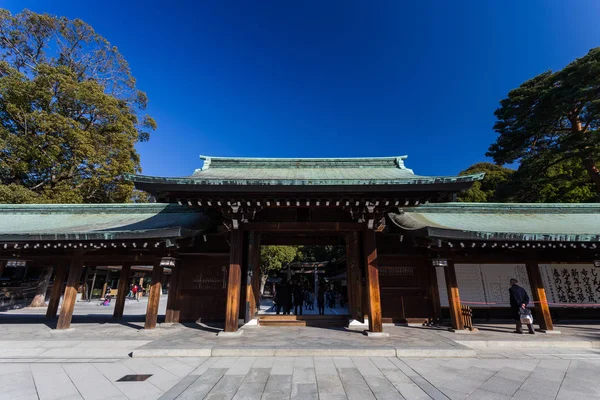 Buddhistiskt Tempel Mot Blå Himmel Tokyo Japan — Stockfoto