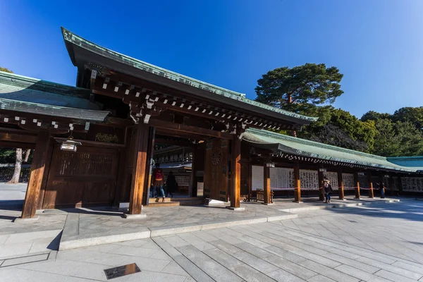 Βουδιστικός Ναός Κατά Της Μπλε Του Ουρανού Στο Τόκιο Ιαπωνία — Φωτογραφία Αρχείου