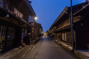 Takayama şehir mimarisi, Japonya gece görünümü