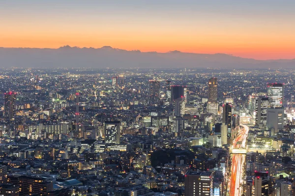 Vista Panorámica Ciudad Tokio Skyline Japón — Foto de Stock