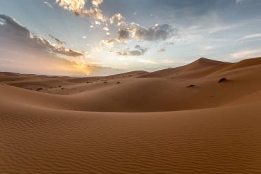Sahara desert ,great landscape in Morocco clipart