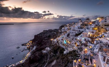 güzel şehir, Santorini, Yunanistan