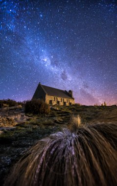 lake Tekapo beautiful landscape clipart