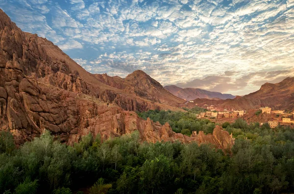 Deșertul Sahara Peisaj Minunat Maroc — Fotografie, imagine de stoc