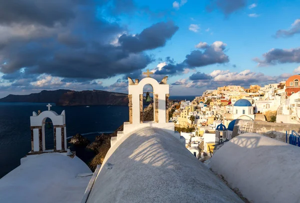 Όμορφη Πόλη Σαντορίνη Ελλάδα — Φωτογραφία Αρχείου