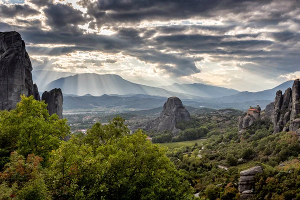 Meteora Harika Manzara Yunanistan — Stok fotoğraf