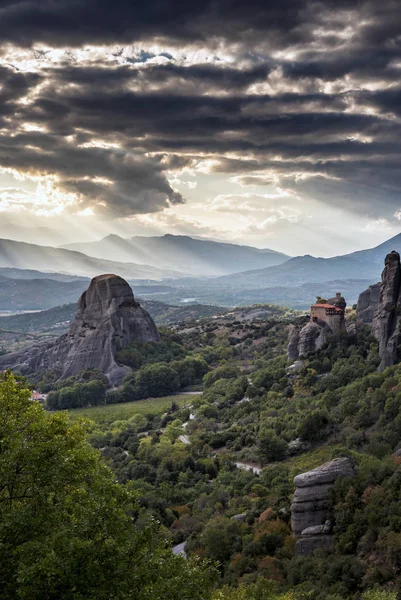 Meteora Harika Manzara Yunanistan — Stok fotoğraf