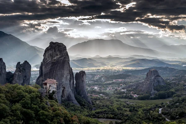 Meteora Harika Manzara Yunanistan — Stok fotoğraf