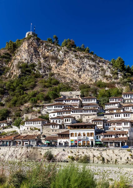 Berat Pequeña Ciudad Vieja Albania — Foto de Stock