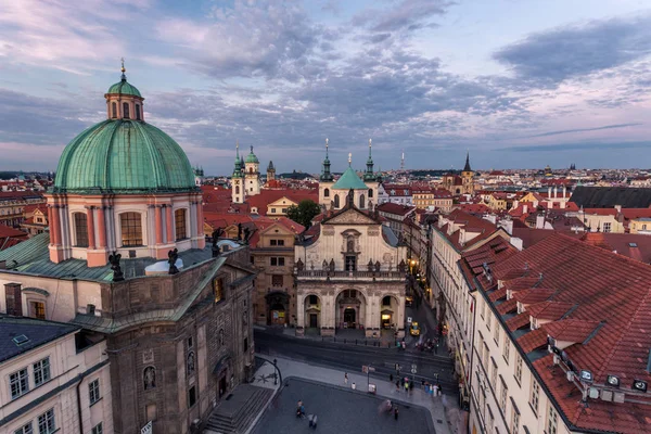 Architektura Malowniczym Pejzażu Miejskiego Praga Czeskiej — Zdjęcie stockowe