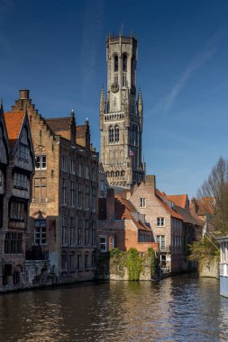 Canals of Bruges (Brugge), Belgium clipart