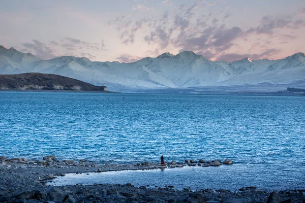 Lago Tekapo Bela Paisagem — Fotografia de Stock