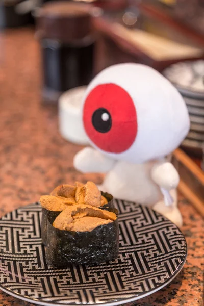 Closeup Shot Sushi Asian Food Table Closeup — Stock Photo, Image