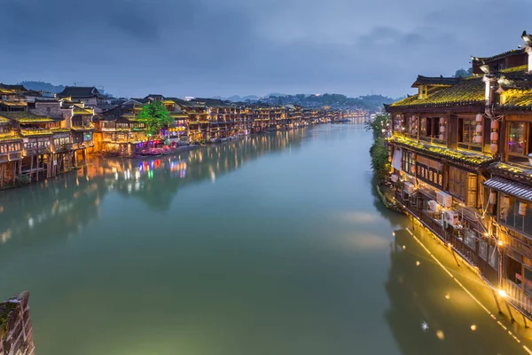 Fenghuang Ancient Town Located Fenghuang County Southwest Hunan Province China — Stock Photo, Image