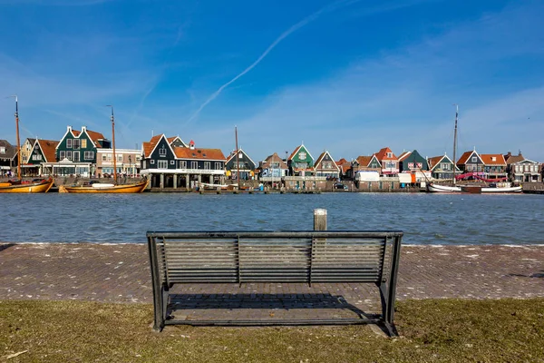 Puerto Aldea Tradicional Isla Marken Países Bajos — Foto de Stock