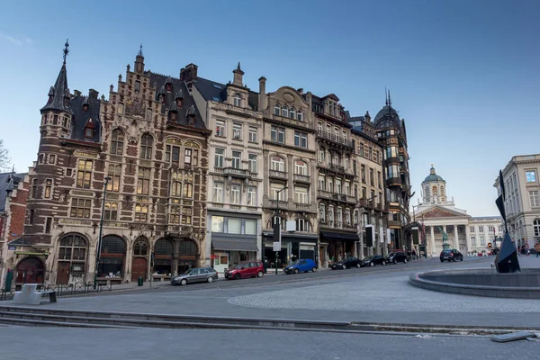 Architektura Pejzażu Miejskiego Bruksela Belgia — Zdjęcie stockowe