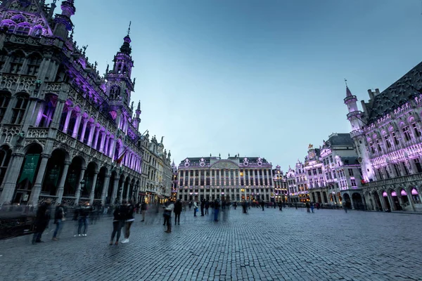 Nigh Stadsutsikt För Bryssel Arkitekturen Belgien — Stockfoto