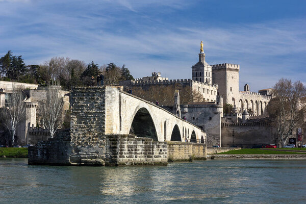 ancient city of Avignon in France