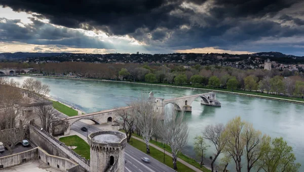 Antigua Ciudad Aviñón Francia — Foto de Stock