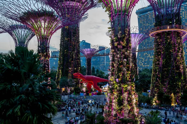 Bahçe Singapur Bay Tarafından — Stok fotoğraf