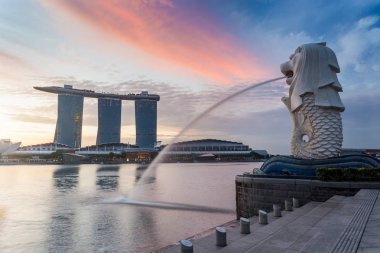 Singapur Simgesel Yapı ve doğal Asya cityscape