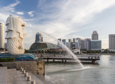 Singapur Simgesel Yapı ve doğal Asya cityscape