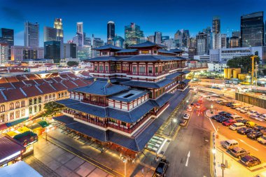 Singapur Simgesel Yapı ve doğal Asya cityscape