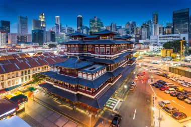 Singapur Simgesel Yapı ve doğal Asya cityscape