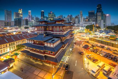 Singapur Simgesel Yapı ve doğal Asya cityscape