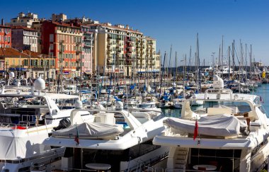 Güzel şehir görünüm - Cote d'Azur - Fransa