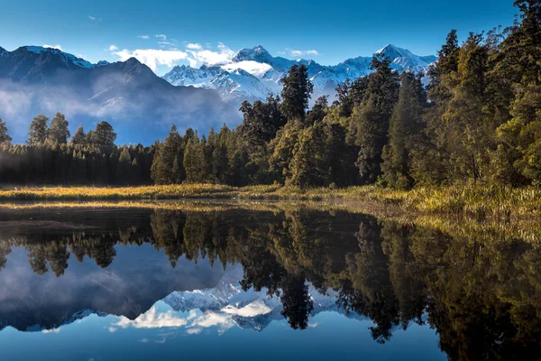 Fox Glacier Wielki Krajobraz — Zdjęcie stockowe