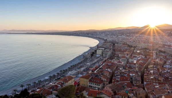 Vista Nice Cidade Cote Azur França — Fotografia de Stock