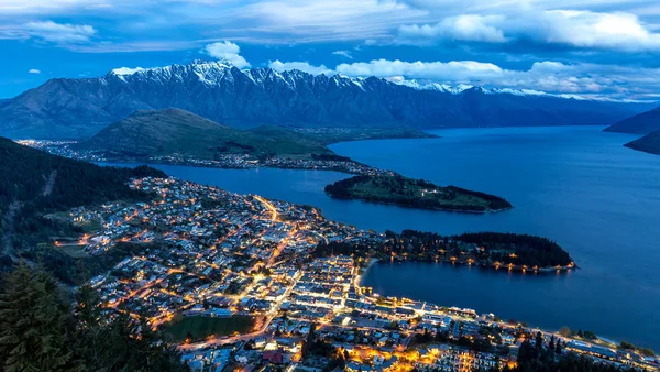 Great Landscape Queenstown Newzealand — стоковое фото