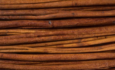 Makro çekim, üstten görünüm doku tarçın sopa