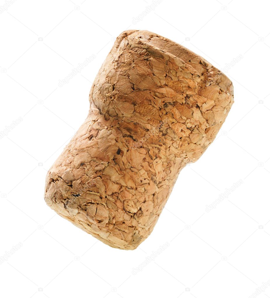 Corks from champagne bottle isolated