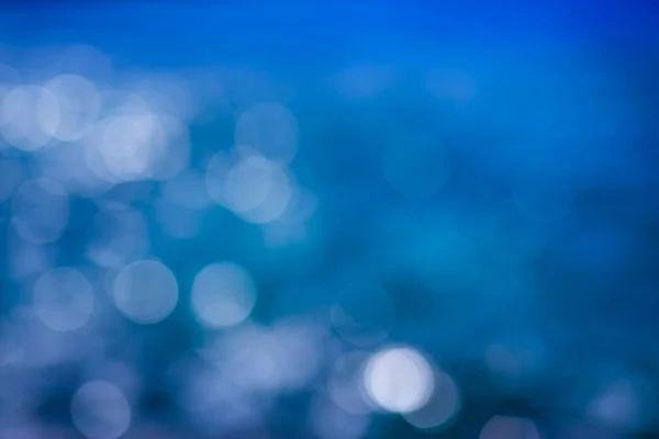 Niebieski Bokeh Abstrakcyjne Światło Tło — Zdjęcie stockowe