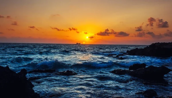 Вид Море Маломірних Суден Середземне Море Кіпр — стокове фото