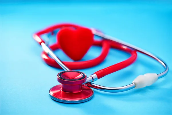 Stethoscope Phonendoscope Blue Background Medicine Concept — Stock Photo, Image