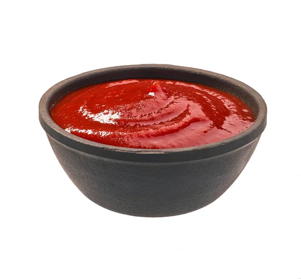 Salsa Tomate Aislada Sobre Fondo Blanco — Foto de Stock