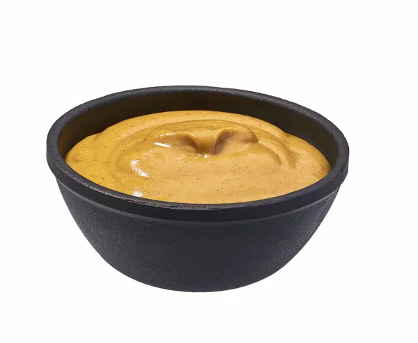 Mustard Sauce Isolated White Background — Stock Photo, Image
