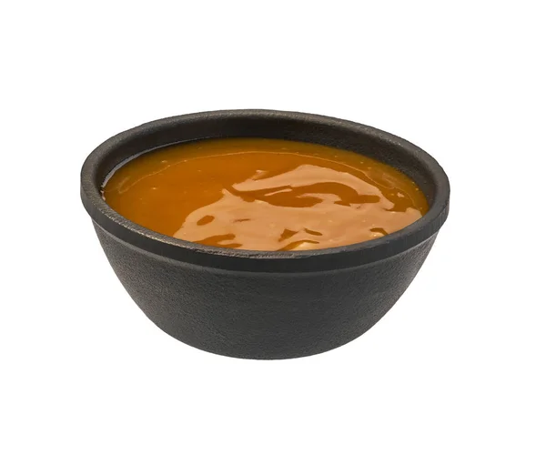 Orange Süß Saure Sauce Isoliert Auf Weißem Hintergrund Hühnersoße — Stockfoto