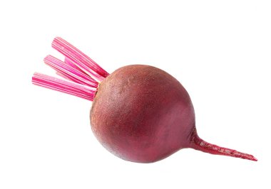 Beyaz arka plan üzerinde izole taze kırmızı pancar