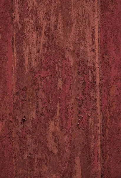 Безшовна червона тріщина текстури старих пофарбованих металевих дверей вивітрюється — стокове фото
