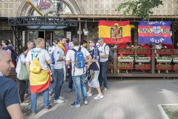 Kiev Ucrânia Maio 2018 Zona Fãs Entretenimentos Fãs Liverpool Final — Fotografia de Stock