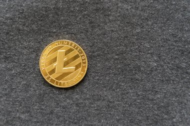 lightcoin gri bir arka plan üzerinde