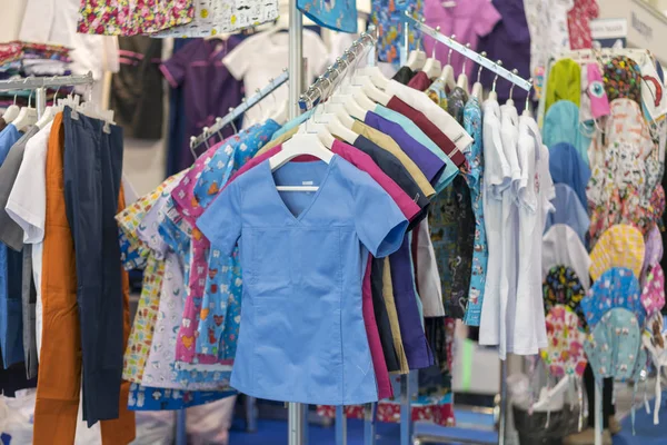 Clothing for medical staff for nurses. Multi-colored medical clothes.