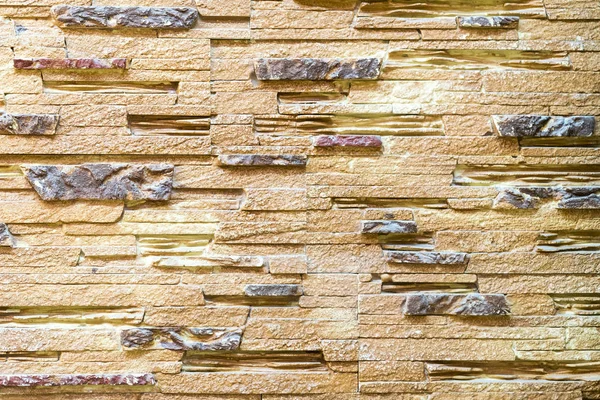 Стена Декоративного Коричневого Камня Фон — стоковое фото