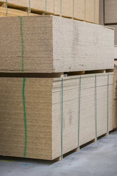 Lumber Osb Multiplex Mdf Projectdeelvenster Bij Ijzerhandel Usa Houten Balken — Stockfoto