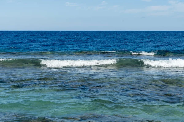 Sea Waves Beautiful Waves Sea Small Waves Sea — Stock Photo, Image